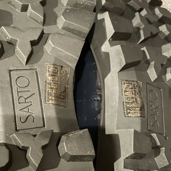 Franco Sarto Women's Carolynn Lug Sole Loafern Navy mismatch size 7/7.5 - Picture 7 of 8